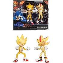 Sonic 3 ソニック シャドウ ライトアップ フィギュア スーパーソニック JAKKS Pacific Sonic The Hedgehog Light Up Super Sonic & Super