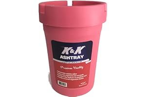 KNK BOUTIQUE K&K Pink Car Ashtray Smokeless Ash Bucket Automotive Cigarette Bud/Butt Cup for Women Portable Durable Stub out Cup Self-Extinguishing Color Interior Vehicles Boat Home Office Outdoor Picnic Beach