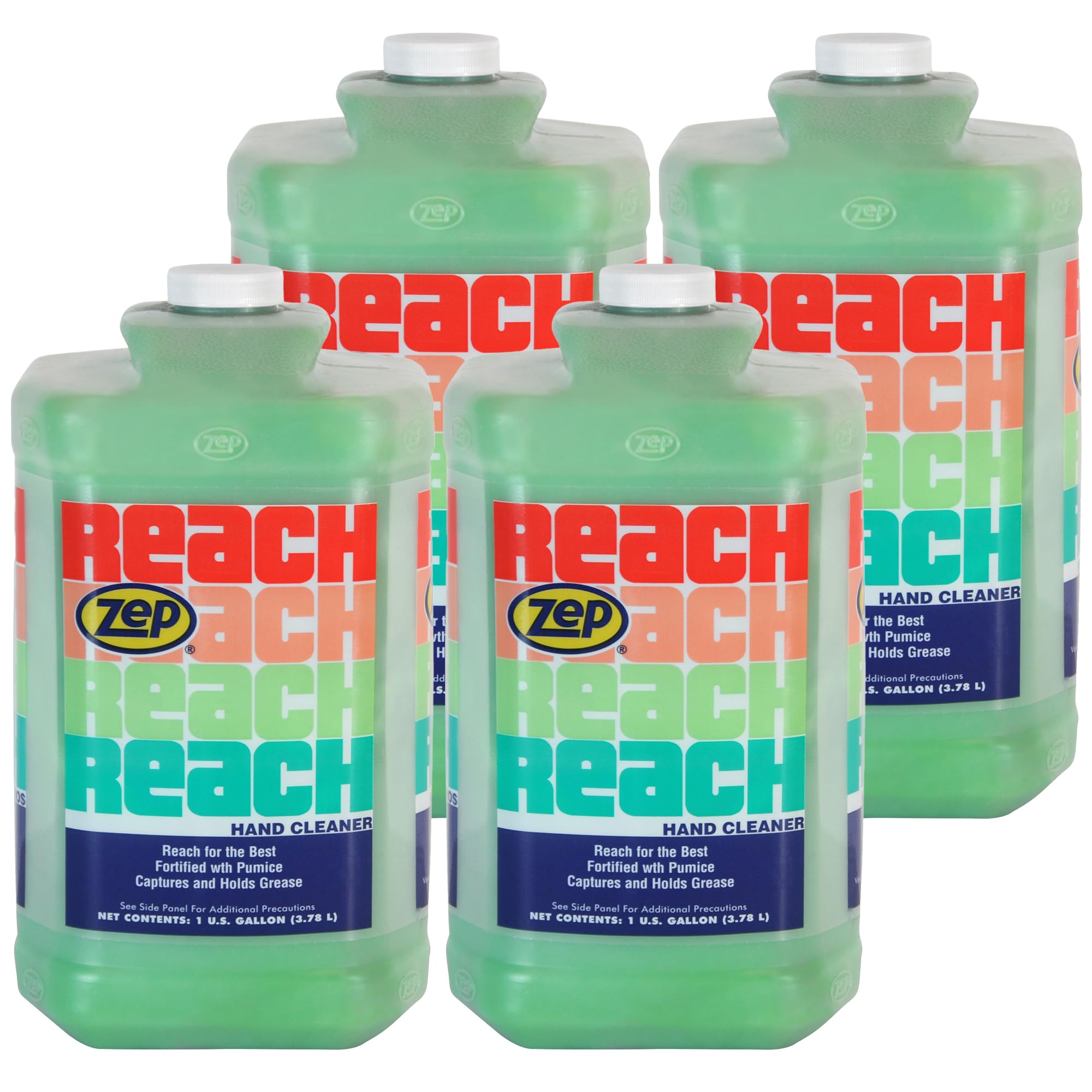 Zep Reach Industrial Strength Hand Cleaner - 1 Gallon (Case of 4) 92524 - Removes Stubborn Shop Soils