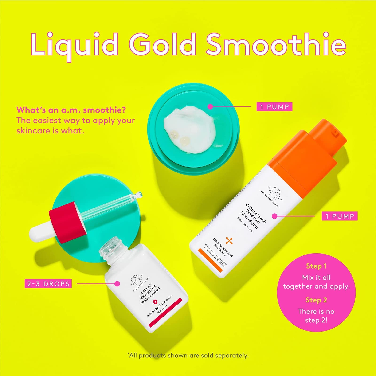 Drunk Elephant A-Gloei Maretinol Oil - 30 ml/1 fl oz - Gentle 0.5% Retinol Face Oil - Clean Clinical Skincare - Cruelty-Free - Free of Essential Oils, Silicones, and Fragrance