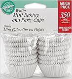 Wilton Baking Cups, Mini, White, 350-Count