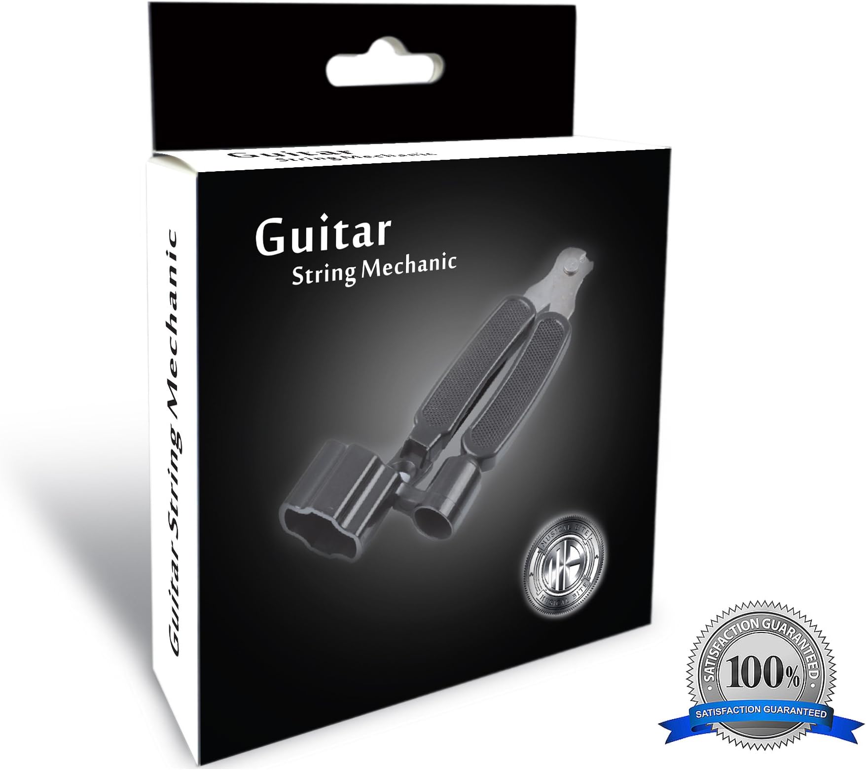 Guitar String Mechanic - Premium 3-In-1 Multifunctional Guitar Maintenance Restringing Tool - Peg Winder, Pin Puller & String Cutter - Suitable For Any Electric & Acoustic String Instrument