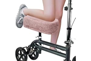 SPRING SEAON Plush Cushion Pad Cover for Knee Scooters - Soft & Comfortable Pain Relief Accessory for Adults Knee Walker Pad 