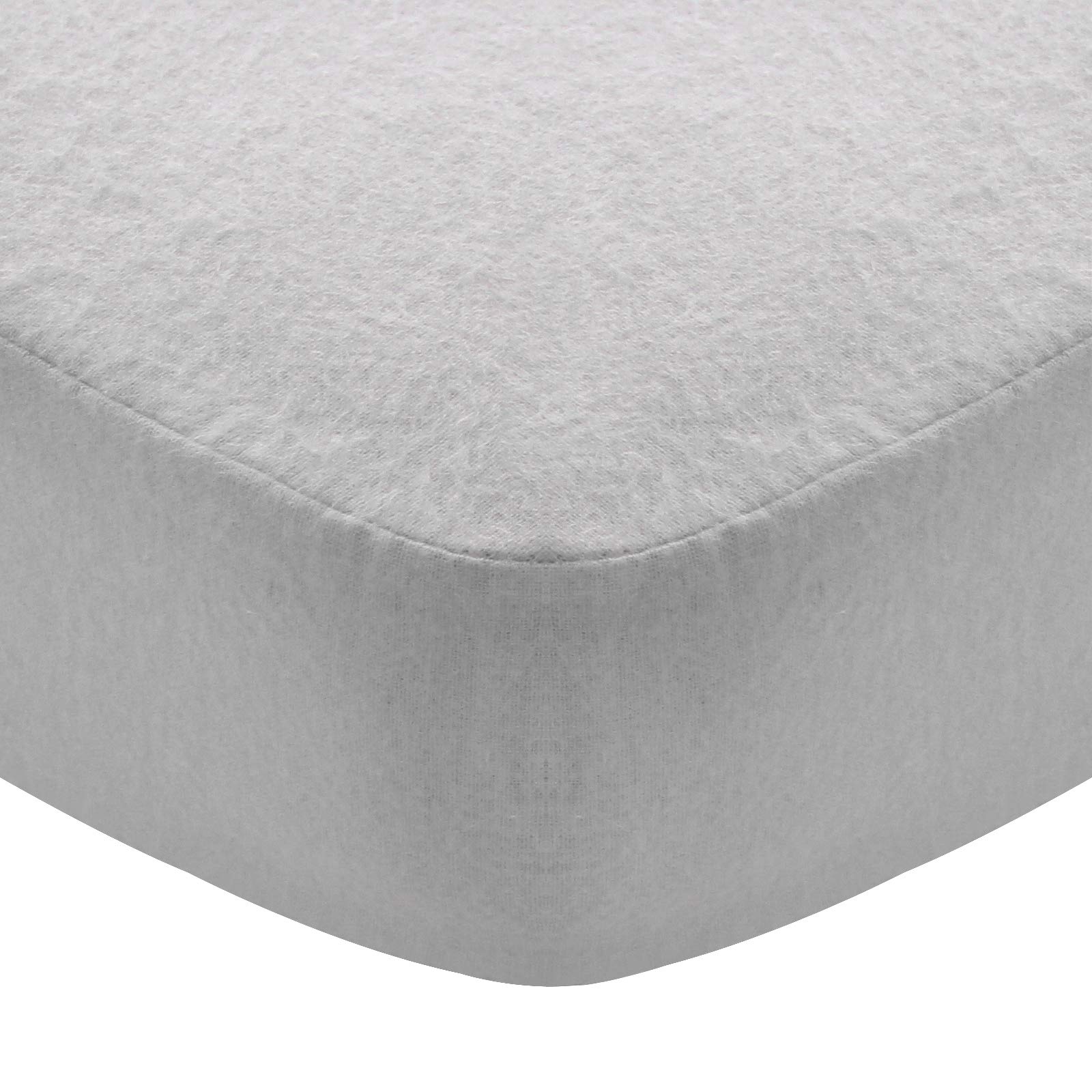 Photo 1 of Flannel Crib Sheet for Boy or Girl, 100% Cotton, Heavenly Soft Fitted for Standard Crib (28" X 52") and Toddler Mattresses, Grey