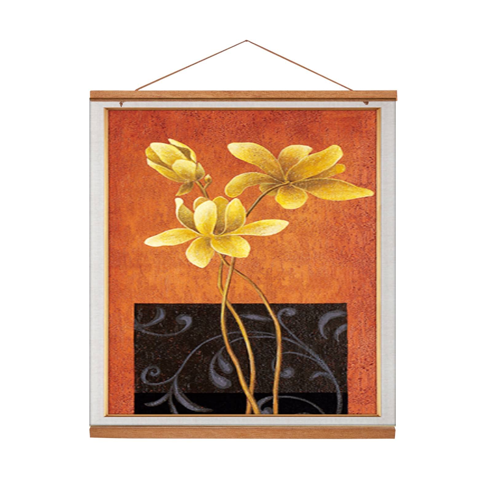 Natural Wood Poster Hanger DIY Large Poster Frames Modern Magnetic Hanger Hanger Kit for Canvas Art Print Posters Photo (50cm)