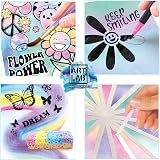 Art Lab Watercolour Studio - 8 Paints, 15 Colours, 15 Papers, Stencils Kit view 4
