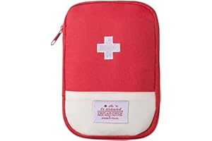 Dokpav Portable Mini First Aid Kit, Small Empty Travel Medicine Bag, Medical Organizer Storage Pouch, Pill Drug Package Conta