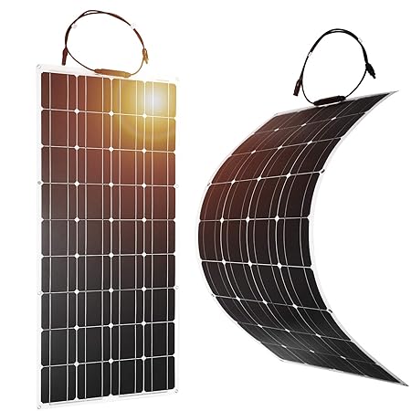DOKIO 2 * 100W(200W) Solarpanel flexibel Mono 12V - Solarmodul ideal für Wohnmobil, Camping, Gartenhaus