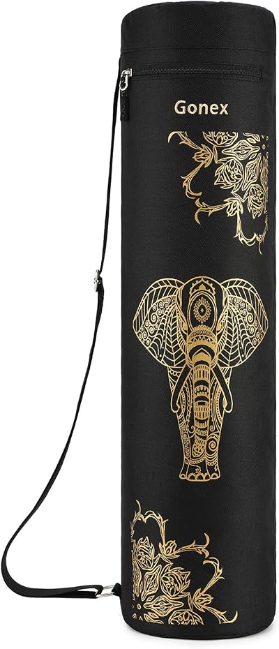 Gonex Yoga Mat Bag Full-Zip Water-Resistant Oxford 600D 2 Pockets