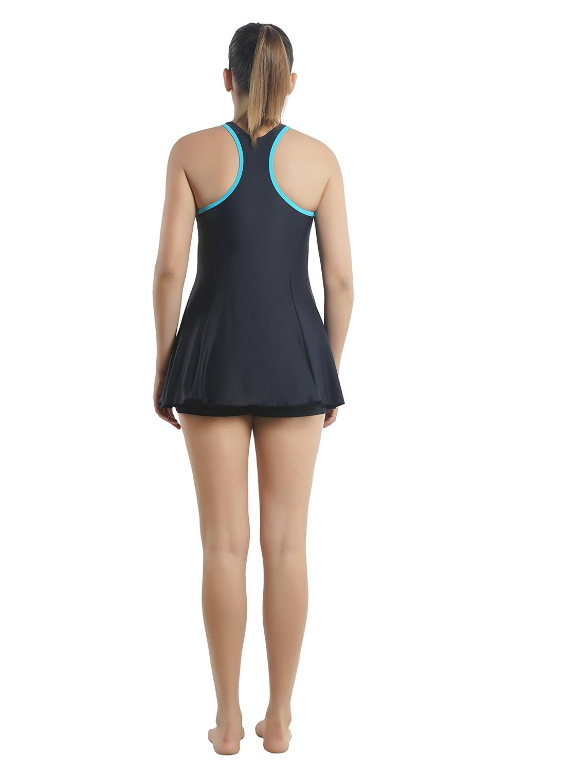 speedo female swimwear racerback swimdress with boyleg