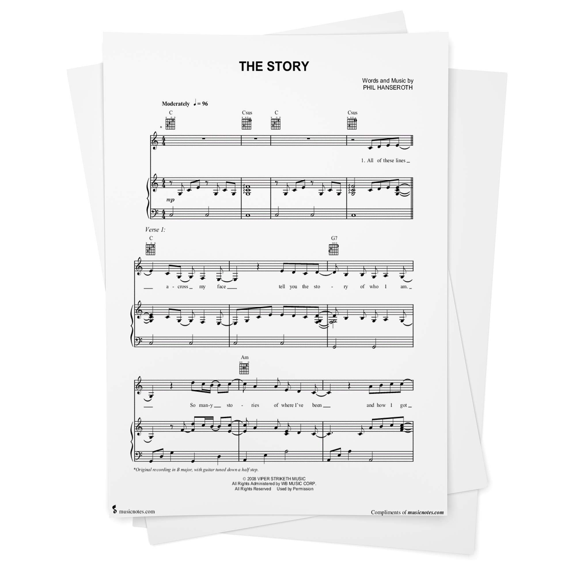 The Story Sheet Music By Brandi Carlile Piano Vocal Guitar From Musicnotes Brandi Carlile Brandi Carlile Phil Hanseroth Amazon Com Books