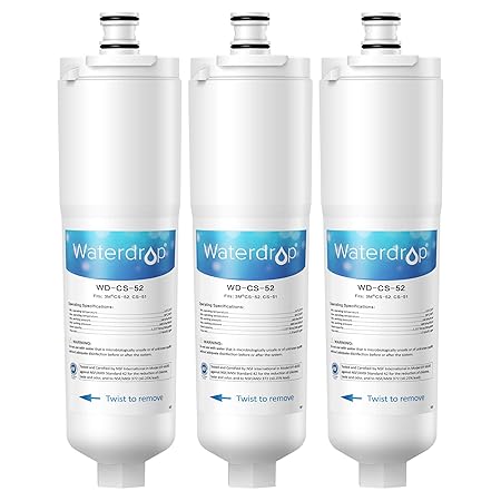 Waterdrop CS-52 repuesto para 3 M CUNO CS-52, CS-51, Bosch 640565 ...