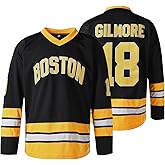Happy Gilmore #18 ICE Hockey Jersey,Boston Adam Sandler 1996 Movie Stitched Jersey for Men S-XXXL