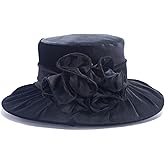 Lawliet Womens Wedding Occasion Formal Wide Brim Church Dressy Velvet Winter Hat A389