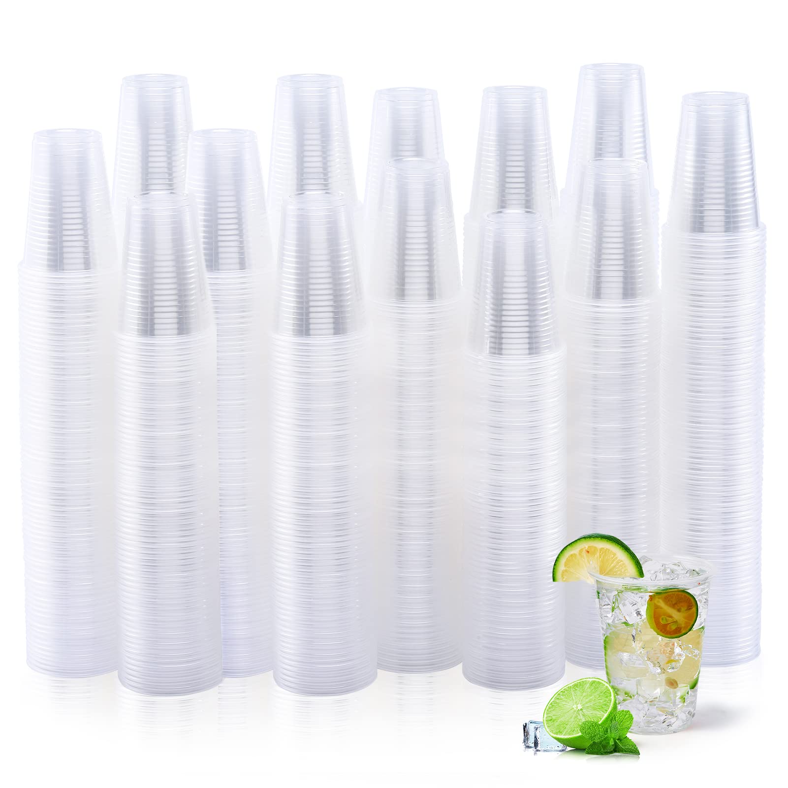 Photo 1 of Turbo Bee 1000Pack 9 oz Clear Plastic Cups,Cold Party Drinking Plastic Cups Bulk for Birthday Parties, Picnics, Ceremonies, and Weddings