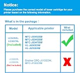 LCL LC3237XL Black Ink Cartridge for Brother MFC-J5945DW MFC-J6945DW HL-J6000DW view 2