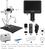 Andonstar AD246-M Digital Microscope 3 Lens Soldering Coin Biological 1080P 7" view 7