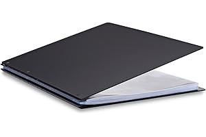 Pina Zangaro Vista A3 Portrait Screwpost Binder Onyx, Includes 20 Pro-Archive Sheet Protectors (34094)