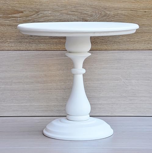 30cm White Wood Cake Stand Wooden Cupcake Stand Wood Centerpieces