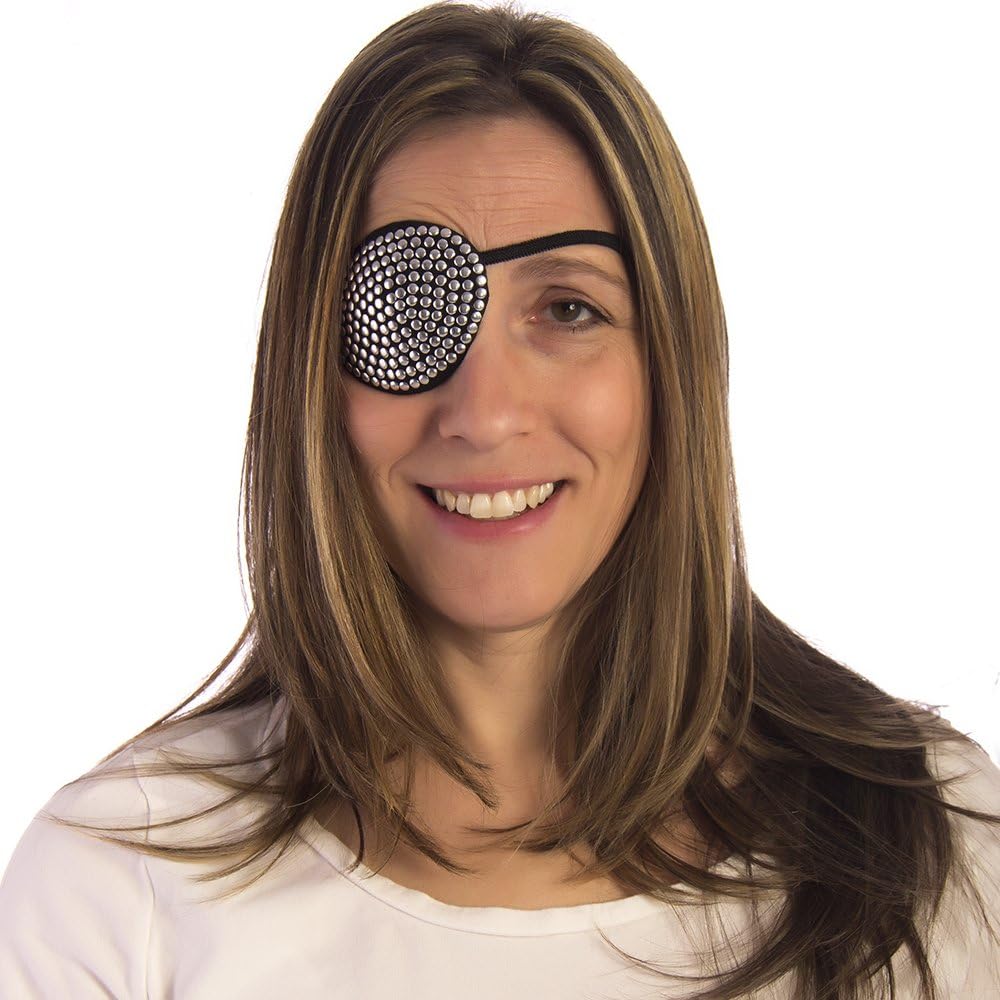 HMS Men's Diamente Eye Patch, Silver, one Size Amazon.ca Clothing