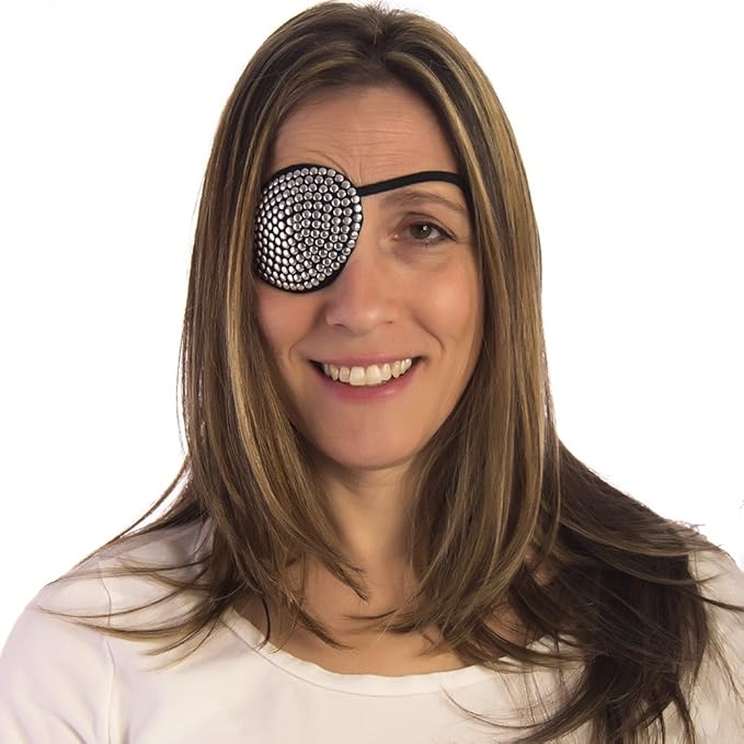 HMS Men's Diamente Eye Patch, Silver, one Size Amazon.ca Clothing