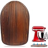 Kitchen Aid Bowl Lift Stand Mixer Slider - Pine Wood Countertop Storage Mover for 4.5-5 Qt Mixer (Brown)
