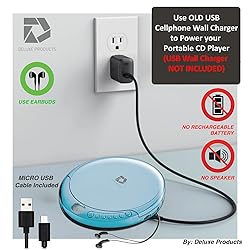 Deluxe Products CD Player Portable with 60 Second