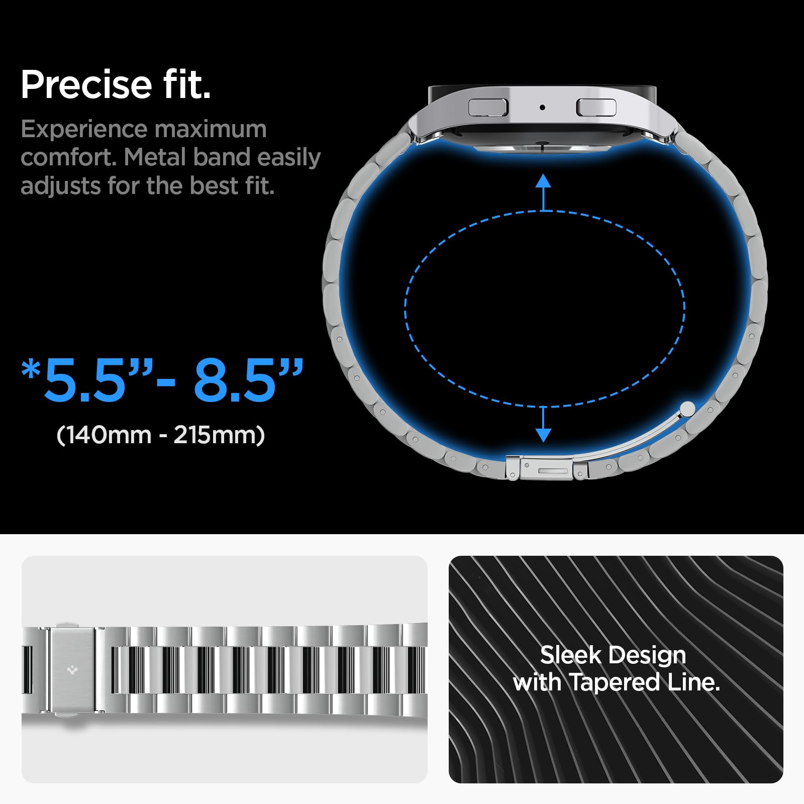 Spigen Modern Fit 316L Designed For Samsung Galaxy Watch 6 44mm Band (2023)