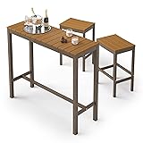 Cozyman Outdoor Bar Height Table and Chairs Set, 3