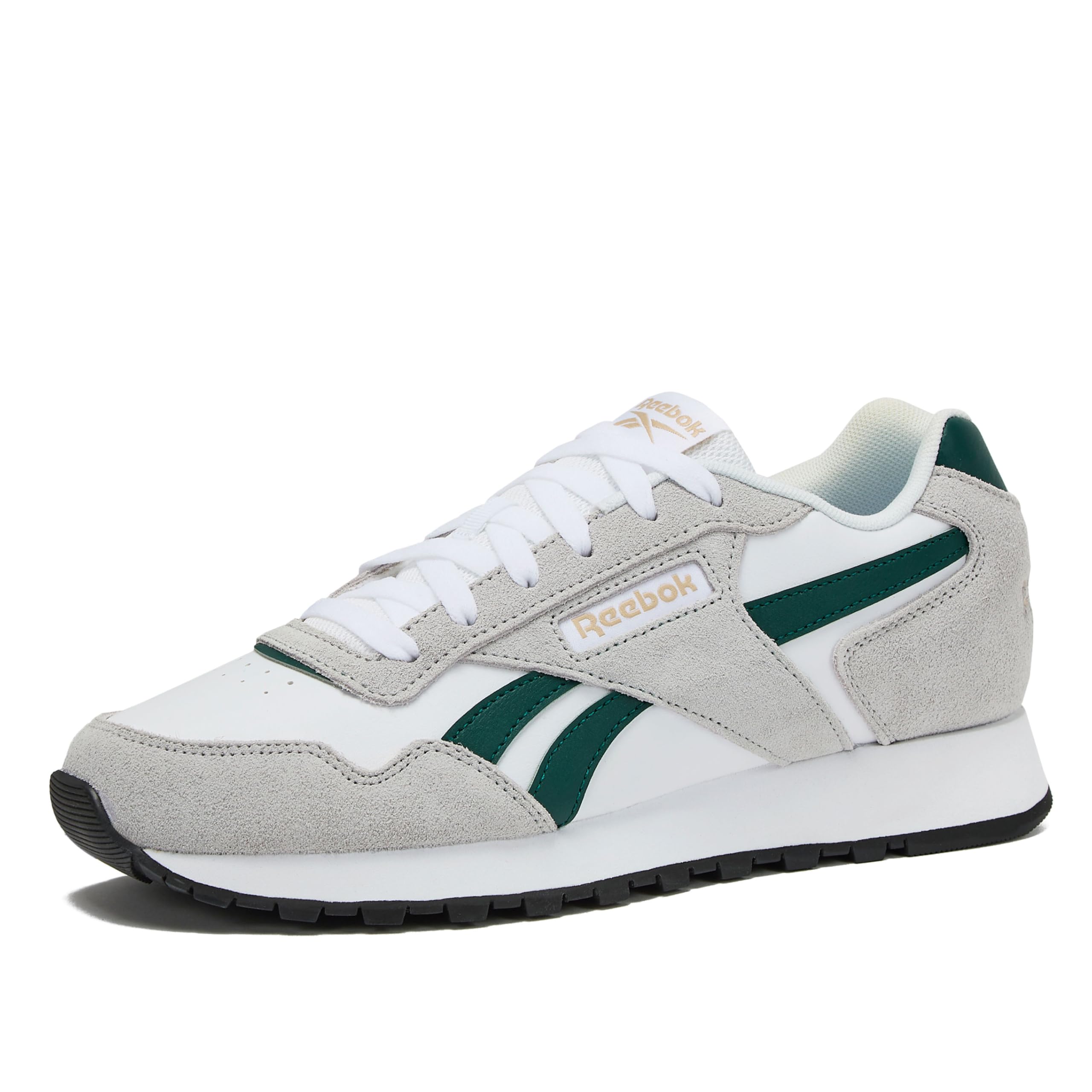 Reebok Men's Glide Sneaker, White/Collegiate Green/Grey 1, 3.5 Image