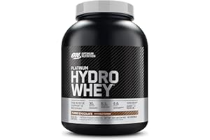 Optimum Nutrition Platinum Hydrowhey Protein Powder, 100% Hydrolyzed Whey Protein Isolate Powder, Flavor: Turbo Chocolate, 40 Servings, 3.61 Pounds (Packaging May Vary)