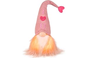 NOIDEEER 19 inch Light Up Mothers Day Gnome - Best for Mom! Cute Gnomes Decor for Home. Good Idea for Mothers Day Decorations & Mom Gifts from Daughters