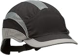 3M First Base 3 Bump Cap Elite Black Grey 55 mm Reduced Peak EN812 A1 view 5