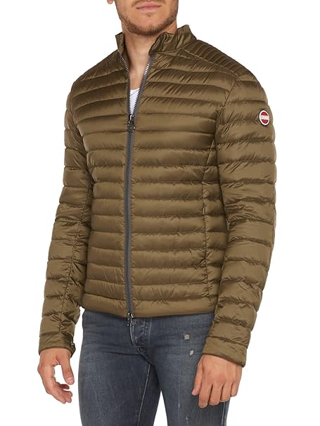 COLMAR Herren Jacke in Slim-Passform Oliv Polyester Daunenjacke