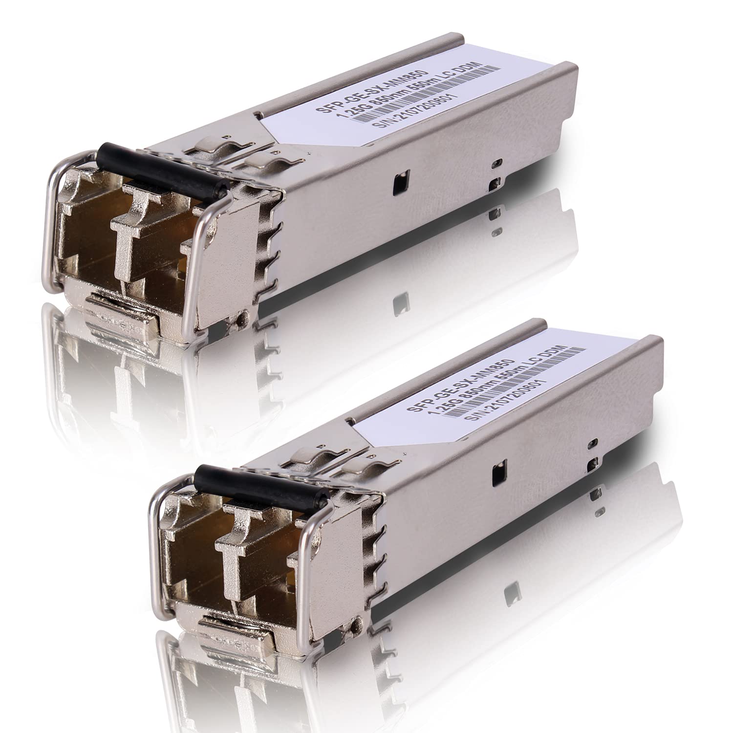 Photo 1 of 2 Pack 1.25G 850nm Multimode SFP LC Transceiver Fiber Module 550 Meters 1000Base-SX LC MMF for Cisco GLC-SX-MMD/SX-MM/SFP-GE-S,Fortinet,Ubiquiti UniFi UF-MM-1G,Mikrotik S-85DLC05D Meraki MA-SFP-1GB-SX