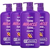 Aussie Total Miracle 7 Benefit Shampoo for Dry, Damaged Hair of All Types, Paraben-Free, 30.4 fl oz, 4-Pack