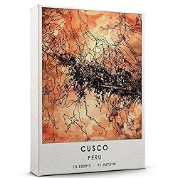 Cusco Map Poster, Peru Map Art Poster, Map Decor