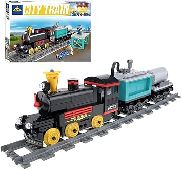 Amazoncom Infunity Motorized Steam Engine Train Blocks