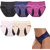 Incontinence lace Underwear for Women Washable, Bladder Leak Underwear, Leakproof Panties for Women (Lrage)