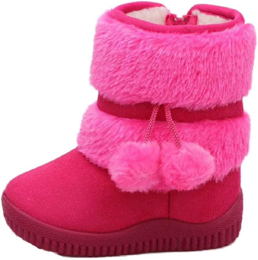 Vovotrade® Baby Girls Cotton Ball Winter Boot Warm Snow Boots for 1-6 Years Old