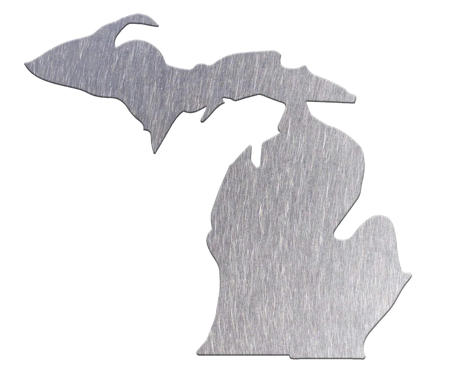 Amazon Com Steel Michigan State Outline Metal Wall Hanging Art Sign Made In U S A Various Finishes Sizes Handmade