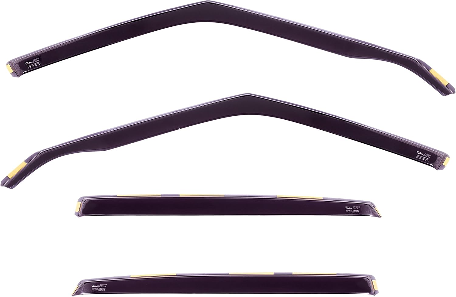 Heko 12235 Wind Deflectors,Black