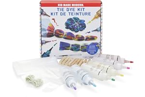 Kid Made Modern Rainbow 6 Vibrant Color Tie Dye Kit for Kids & Adults - Fabric Tie Dye Making Set & Bulk Supplies for Large Groups