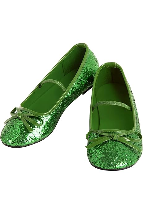 green ballerina shoes