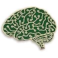 Pinsanity Digital Brain Enamel Lapel Pin