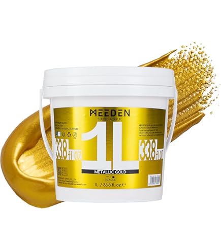 MAIMERI Polycolor Acrilico Oro Pallido 140ml - Colore Acrilico Per Arti E Mestieri