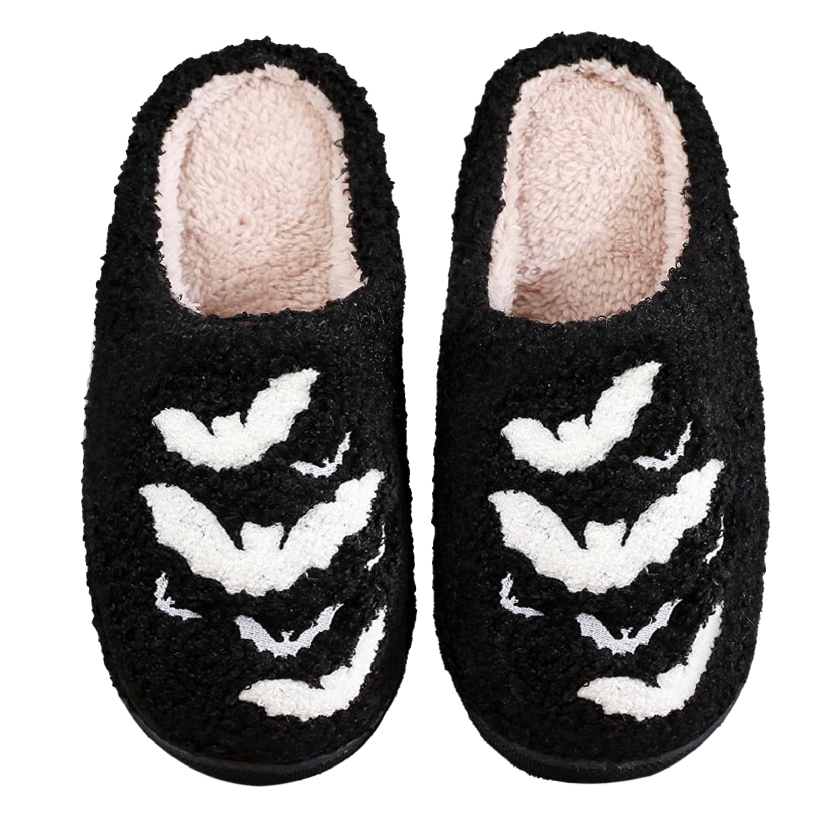 Photo 1 of ***(HEAVILY USED/ MINOR DAMAGE)***Afellicy Halloween Holiday House Slippers Bat Slippers for Women Halloween Slipper Size 8 Size 9