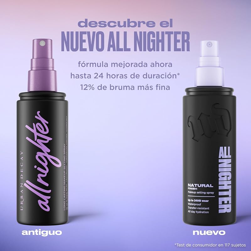 , All Nighter, Spray fijador de maquillaje, Acabado natural, 30 ml — foto 5 de 8