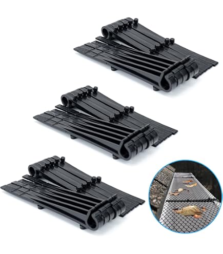 Garde-gouttière En Maille Plastique Noir Frost King VX620 - Lot De 7, Résistant à La Rouille, 6 X 20'
