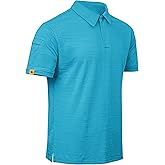 LLdress Mens Polo Shirts Moisture Wicking Dry Fit Performance Short Sleeve Golf Shirt